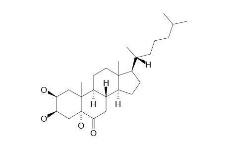 2-BETA,3-BETA,5-ALPHA-TRIHYDROXY-CHOLESTAN-6-ONE