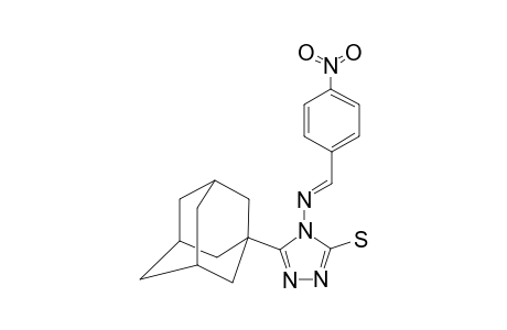 5-(1-ADAMANTYL)-4-(4-NITROBENZYLIDENEAMINO)-3-MERCAPTO-1,2,4-TRIAZOLE