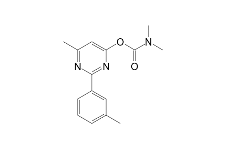 6-Methyl-2-(3-methylphenyl)-4-pyrimidinyl dimethylcarbamate