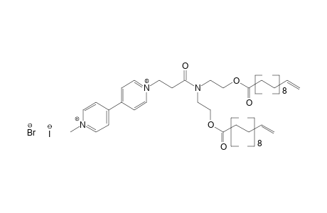 1-{2-[BIS(2-HYDROXYETHYL)CARBAMOYL]ETHYL}-1'-METHYL-4,4'-BIPYRIDINIUM BROMIDE IODIDE, BIS(10-UNDECENOATE) (ESTER)