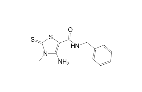 4-Amino-3-methyl-2-thioxo-2,3-dihydro-thiazole-5-carboxylic acid benzylamide