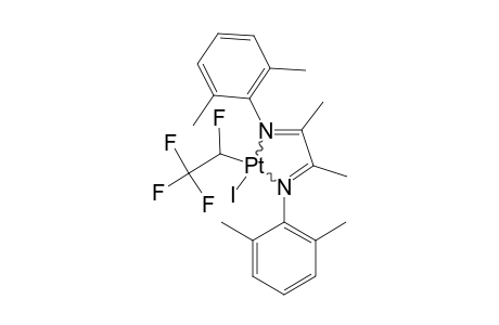 [1,2-BIS-(2,6-DIMETHYLPHENYLIMINO)-1,2-DIMETHYLETHANE]-(1H-TETRAFLUOROETHYL)-IODOPLATINIUM-(II)