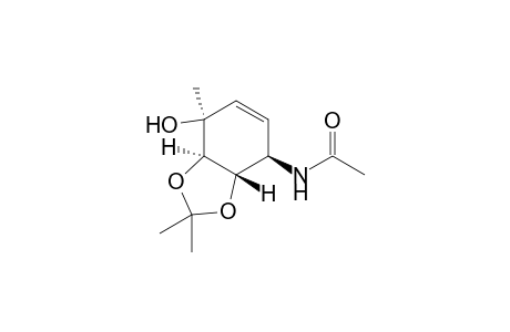 (1S, 2R, 3S, 6R)-6-Acetylamino-1,2-O-isopropylidene-3-methylcyclohex-4-ene, 1,2,3-triol