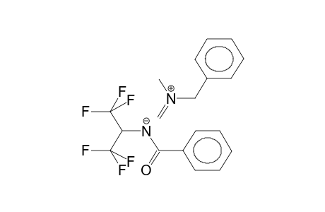 METHYL(BENZYL)METHYLENIMMONIUM N-(ALPHA-HYDROHEXAFLUOROISOPROPYL)BENZAMIDATE