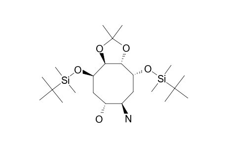 (1R,2S,3S,4R,6R,7R)-7-AMINO-1,4-DI-O-TERT.-BUTYLDIMETHYLSILYL-2,3-O-METHYLETHYLIDENE-CYCLOOCTANE-1,2,3,4,6-PENTOL