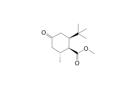 (1S,2R,6R)-2-tert-butyl-4-keto-6-methyl-cyclohexanecarboxylic acid methyl ester