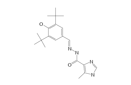 (3,5-DI-TERT.-BUTYL-4-HYDROXYBENZYLIDENE)-5-METHYL-IMIDAZOLE-4-CARBOHYDRAZIDE