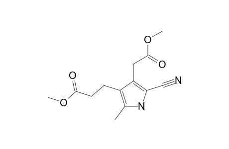 METHYL-5-CYANO-4-METHOXY-CARBONYLMETHYL-2-METHYL-PYRROLE-3-PROPANOATE