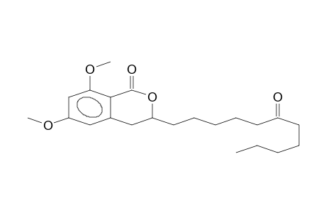 1H-2-BENZOPYRAN-1-ONE, 3,4-DIHYDRO-6,8-DIMETHOXY-3-(6-OXOUNDECYL)-