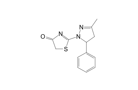 2-(3-METHYL-5-PHENYL-4,5-DIHYDRO-1H-PYRAZOL-1-YL)-1,3-THIAZOL-4(5H)-ONE