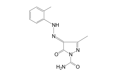 3-METHYL-5-OXO-4-(o-TOLYLHYDRAZONO)-2-PYRAZOLINE-1-CARBOXAMIDE