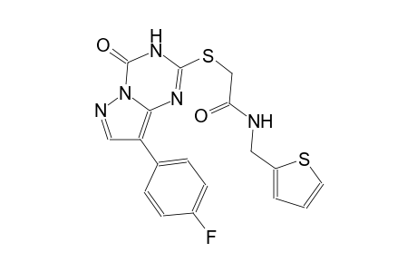 acetamide, 2-[[8-(4-fluorophenyl)-3,4-dihydro-4-oxopyrazolo[1,5-a][1,3,5]triazin-2-yl]thio]-N-(2-thienylmethyl)-