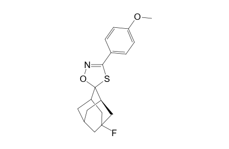 (E)-5-Fluoro-3'-(4-methoxyphenyl)adamantane-2-spiro-5'-(delta.(2)-1',4',2'-oxathiazoline)