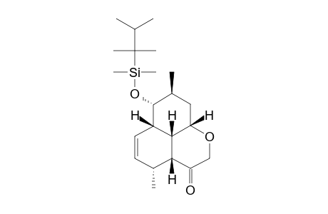 [3AS-3A-ALPHA,4-ALPHA,6A-ALPHA,7-ALPHA,8-BETA,9A-ALPHA,9B-ALPHA]-3A,4,6A,7,8,9,9A,9B-OCTA-HYDRO-4,8-DIMETHYL-7-[(THEXYL-DIMETHYLSILYL)-OXY]-NAPH