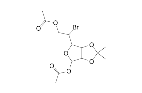 1,6-Di-O-acetyl-5-bromo-5-deoxy-2,3-O-(1-methylethylidene)hexofuranose