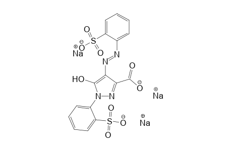 1H-Pyrazole-3-carboxylic acid, 4,5-dihydro-5-oxo-1-(2-sulfophenyl)-4-[(2-sulfophenyl)azo]-, trisodium salt