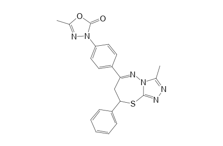 #7M;5-METHYL-3-[PARA-(8'-PHENYL-3'-METHYL-7',8'-DIHYDRO-S-[1,2,4]-TRIAZOLO-[3,4-B]-1,3,4-THIADIAZEPINE-6'-YL)-PHENYL]-3H-2-OXO-DELTA(4)-1,3,4-OXADIAZOLE