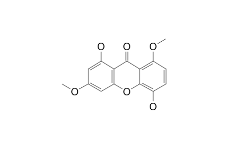 CHIRATOL;1,5-DIHYDROXY-3,8-DIMETHOXY-XANTHONE