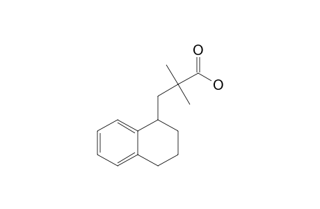 2,2-DIMETHYL-3-(1',2',3',4'-TETRAHYDRO-1'-NAPHTYL)-PROPIONIC-ACID