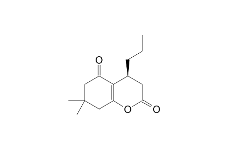 7,7-DIMETHYL-4-PROPYL-3,4,5,6,7,8-HEXAHYDROBENZOPYRANE-2(H),5-DIONE