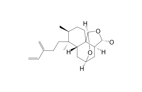 18-EPICASEABALANSIN_A;RE-(2-S,4-S,5-R,8-S,9-S,10-R,18-S,19-S)-2,19:18,19-DIEPOXYCLERODA-13-(16),14-DIEN-18-OL