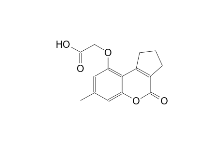 acetic acid, [(1,2,3,4-tetrahydro-7-methyl-4-oxocyclopenta[c][1]benzopyran-9-yl)oxy]-