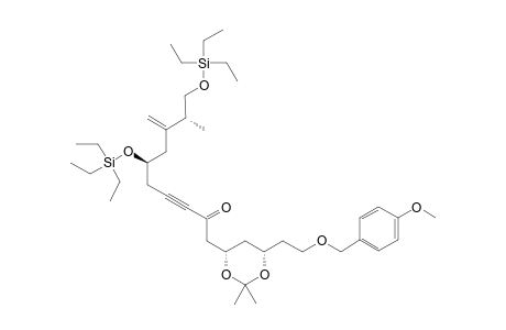 #7;(6S,9R,4'S,6'S)-1-[6'-[2''-(PARA-METHOXYBENZYLOXY)-ETHYL]-2',2'-DIMETHYL-[1',3']-DIOXAN-4'-YL]-9-METHYL-8-METHYLENE-6,10-BIS-TRIETHYLSILANYLOXY-DEC-3-YN-2-ON