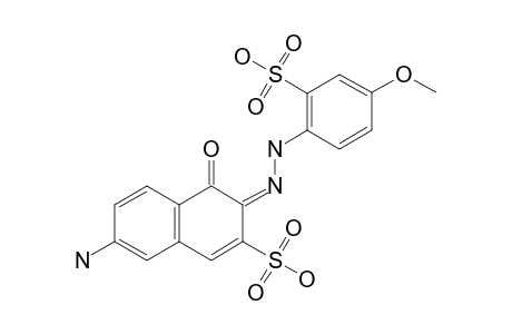 (3E)-7-amino-4-keto-3-[(4-methoxy-2-sulfo-phenyl)hydrazono]naphthalene-2-sulfonic acid