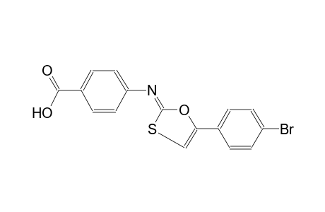 4-{[(2Z)-5-(4-bromophenyl)-1,3-oxathiol-2-ylidene]amino}benzoic acid