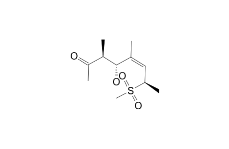 (+/-)-(3-R/S,4-S/R,5-Z,7-R/S)-4-HYDROXY-3,5-DIMETHYL-7-[(METHYL)-SULFONYL]-OCT-5-EN-2-ONE