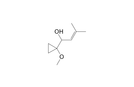 1-(1-Methoxycyclopropyl)-3-methyl-2-buten-1-ol