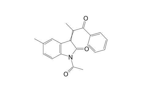 1-acetyl-5-methyl-3-(1-methyl-2-oxo-2-phenyl-ethylidene)indolin-2-one