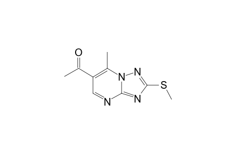 6-ACETYL-5-METHYL-2-METHYLTHIO-1,2,4-TRIAZOLO-[1.5-A]-PYRIMIDINE