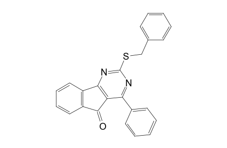 2-(benzylthio)-4-phenyl-5H-indeno[1,2-d]pyrimidin-5-one