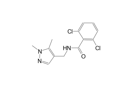 2,6-dichloro-N-[(1,5-dimethyl-1H-pyrazol-4-yl)methyl]benzamide