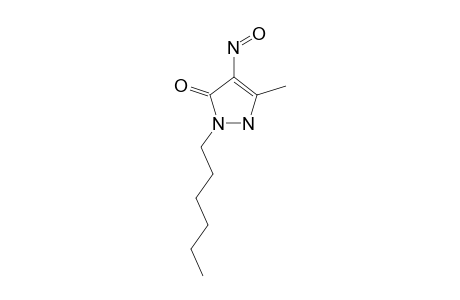 1-N-HEXYL-3-METHYL-4-NITROSO-5-PYRAZOLONE;NH-TAUTOMER