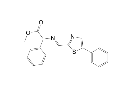 Benzeneacetic acid, .alpha.-[[(5-phenyl-2-thiazolyl)methylene]amino]-, methyl ester, (.+-.)-