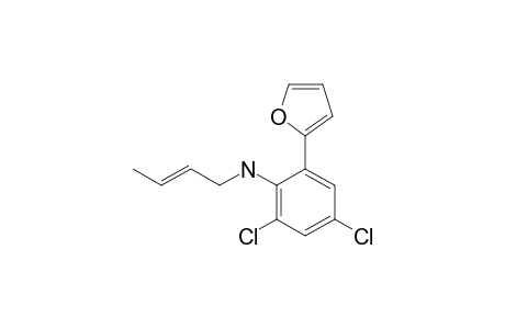 N-(BUT-2-EN-1-YL)-2,4-DICHLORO-6-(FURAN-2-YL)-ANILINE