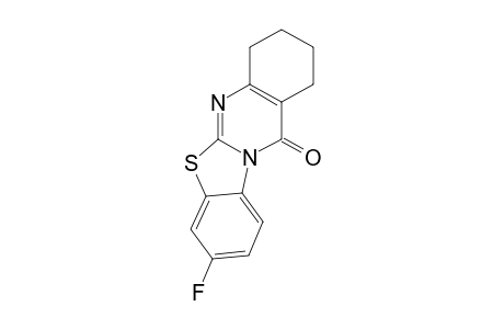 8-FLUORO-1,2,3,4-TETRAHYDRO-12H-BENZOTHIAZOLO-[2,3-B]-QUINAZOLIN-12-ONE