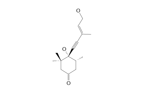 (+/-)-4(Z)-(4R,5R)-4-HYDROXY-4-(5-HYDROXY-3-METHYLPENT-3-EN-1-YNYL)-3,3,5-TRIMETHYLCYCLOHEXANONE