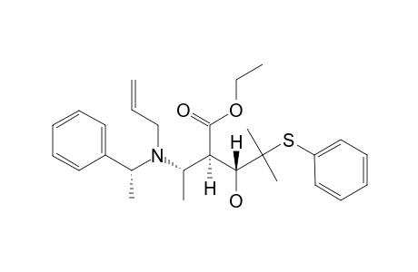 (3R,4R,5S,1'S)-ETHYL-5-[N-ALLYL-N-(1'-PHENYLETHYL)-AMINO]-3-HYDROXY-2-METHYL-2-PHENYLSULFANYL-HEXANE-4-CARBOXYLATE