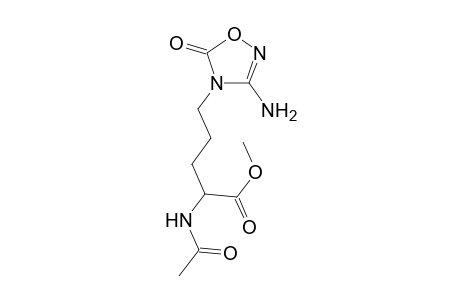 5-(3-Amino-4,5-dihydro-5-oxo-1,2,4-oxadiazol-4-yl)-2-acetylamino-pentanoic acid methyl ester