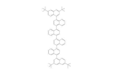 3,3''''',6,6'''''-tetra(t-butyl)-1,1':4',1'' :4'',1''' :4''',1''" :4''".1''"'-sexinaphthalene