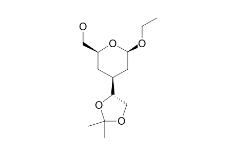 (2R,4S,6S)-2-ETHOXY-6-HYDROXYMETHYL-4-[(1S)-1,2-O-ISOPROPYLIDENE-1,2-DIHYDROXYETHYL]-TETRAHYDROPYRAN