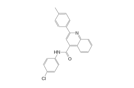 4-quinolinecarboxamide, N-(4-chlorophenyl)-2-(4-methylphenyl)-