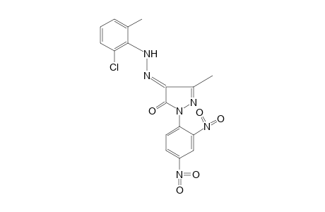 1-(2,4-DINITROPHENYL)-3-METHYLPYRAZOLE-4,5-DIONE, 4-[(6-CHLORO-o-TOLYL)HYDRAZONE]