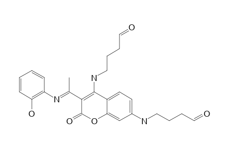 4-[3-[1-(2-HYDROXY-PHENYLIMINO)-ETHYL]-2-OXO-4-(4-OXO-BUTYLAMINO)-2H-CHROMEN-7-YLAMINO]-BUTYRALDEHYDE