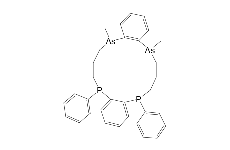 2,17-DIMETHYL-6,13-DIPHENYL-2,17-DIARSA-6,13-DIPHOSPHATRICYCLO-[6.6.0.0(7,12)]-DOCOSA-7(12),8,10,18(1),19,21-HEXAENE,ISOMER-#1