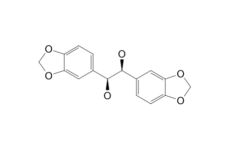 (1RS,2RS)-1,2-BIS-(3,4-METHYLENEDIOXYPHENYL)-ETHANE-1,2-DIOL