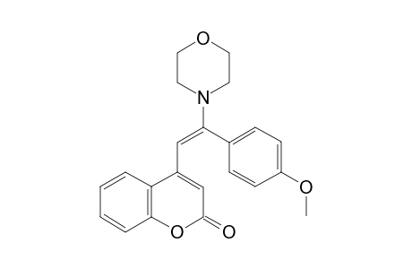 (E)-4-(2-(4-Methoxyphenyl)-2-morpholinovinyl)-2H-chromen-2-one